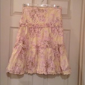 Pale Peach and Lavender Skirt